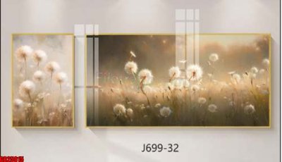 File tranh in trần 3D File gốc in bộ tranh decor treo tráng gương canvas GB25015 (ảnh gốc)
