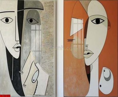 Tải file File gốc in bộ tranh decor treo tráng gương canvas GB25055 (gốc) chủ đề tâm linh