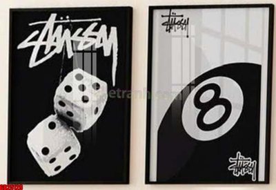 File in trần File gốc in bộ tranh decor treo tráng gương canvas GB25129 (bản gốc) đại dương