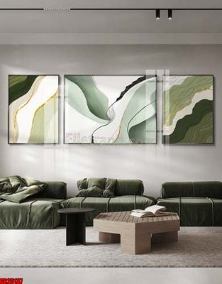 File tranh quảng cáo File gốc in bộ tranh decor treo tráng gương canvas GB25137 (file gốc) chuyên nghiệp