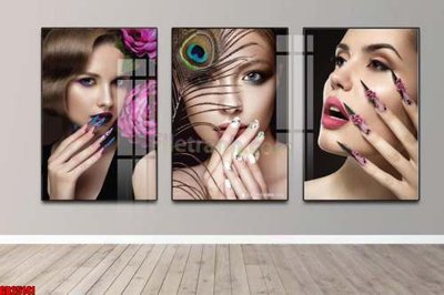 File in ấn chuyên nghiệp File gốc in bộ tranh decor treo tráng gương canvas GB25141 (file gốc)