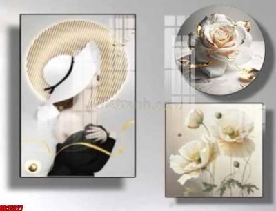 Download file gốc File gốc in bộ tranh decor treo tráng gương canvas GB25227 (in mica) trong suốt