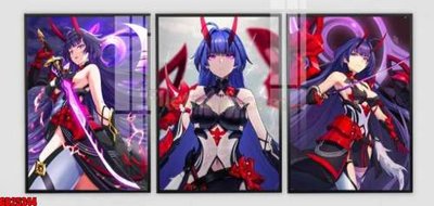 Tải file File gốc in bộ tranh decor treo tráng gương canvas GB25244 (ảnh gốc) in gạch 3D