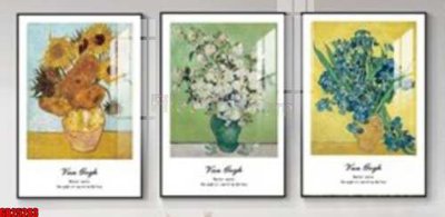 File tranh File gốc in bộ tranh decor treo tráng gương canvas GB25283 (gốc) chủ đề trẻ em