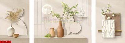 File gốc File gốc in bộ tranh decor treo tráng gương canvas GB25306 (cho in ấn) độc quyền