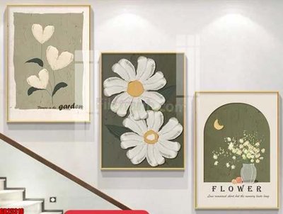 Tải file gốc File gốc in bộ tranh decor treo tráng gương canvas GB25316 (in khổ lớn) không vỡ