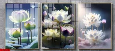 File tranh gốc File gốc in bộ tranh decor treo tráng gương canvas GB25345 (sắc nét từng chi tiết)