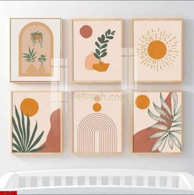 File tranh File gốc in bộ tranh decor treo tráng gương canvas GB25485 (gốc) chủ đề thiên nhiên