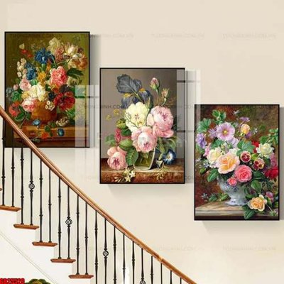 File gốc File gốc in bộ tranh decor treo tráng gương canvas GB25529 (in lụa) cao cấp