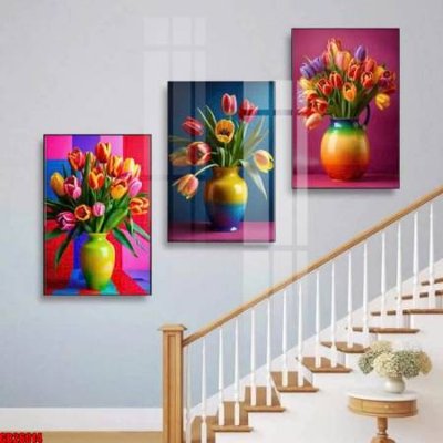 File tranh File gốc in bộ tranh decor treo tráng gương canvas GB26014 (bản gốc) in lụa dán tường