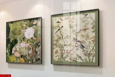 Hình ảnh file gốc in trần nhà File gốc in bộ tranh decor treo tráng gương canvas GB26070