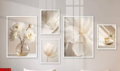 File tranh File gốc in bộ tranh decor treo tráng gương canvas GB26121 (gốc) phong cách tối giản