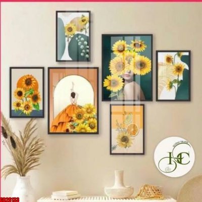 File in trần File gốc in bộ tranh decor treo tráng gương canvas GB26133 (bản gốc) 5D