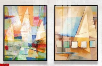 File tranh File gốc in bộ tranh decor treo tráng gương canvas GB26172 (gốc) chủ đề động vật