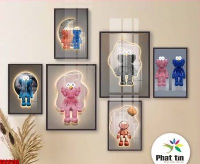 File tranh File gốc in bộ tranh decor treo tráng gương canvas GB26199 (ảnh gốc) sắc nét hoàn hảo