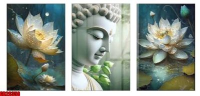 File tranh File gốc in bộ tranh decor treo tráng gương canvas GB26358 (bản gốc) in lụa dán tường