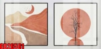 File gốc File gốc in bộ tranh decor treo tráng gương canvas GB26561 (PNG) nền trong suốt