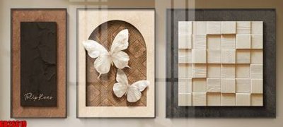 File PSD File gốc in bộ tranh decor treo tráng gương canvas GB26619 (bản gốc) đã tách nền