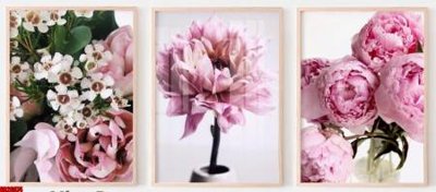 File ảnh File gốc in bộ tranh decor treo tráng gương canvas GB26674 (gốc) in PP, decal