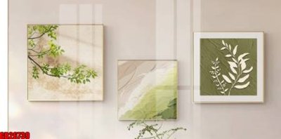 File tranh File gốc in bộ tranh decor treo tráng gương canvas GB26739 (bản gốc) in lụa 3D