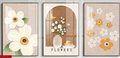 File gốc File gốc in bộ tranh decor treo tráng gương canvas GB26758 (in 3D) cho trang trí