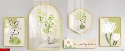 File tranh in trần File gốc in bộ tranh decor treo tráng gương canvas GB26791 (ảnh gốc siêu nét)