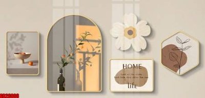 File in lụa File gốc in bộ tranh decor treo tráng gương canvas GB26806 (tân cổ điển) File gốc in bộ tranh decor treo tráng gương canvas GB26806
