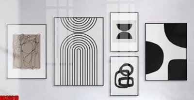 File gốc File gốc in bộ tranh decor treo tráng gương canvas GB26810 (in lụa) tranh phong thủy