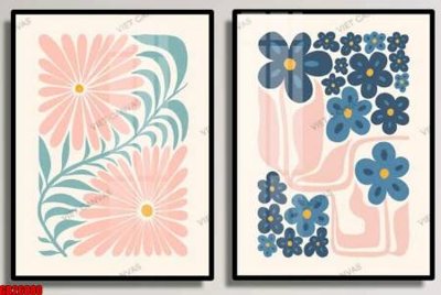 File tranh File gốc in bộ tranh decor treo tráng gương canvas GB26880 (ảnh gốc) in trần 3D