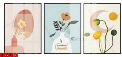 File ảnh gốc File gốc in bộ tranh decor treo tráng gương canvas GB26923 (chuyên in mica)