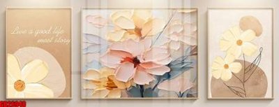 File in trần File gốc in bộ tranh decor treo tráng gương canvas GB26940 (file gốc) xuyên sáng