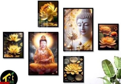 Hình ảnh file gốc in lụa File gốc in bộ tranh decor treo tráng gương canvas GB26987