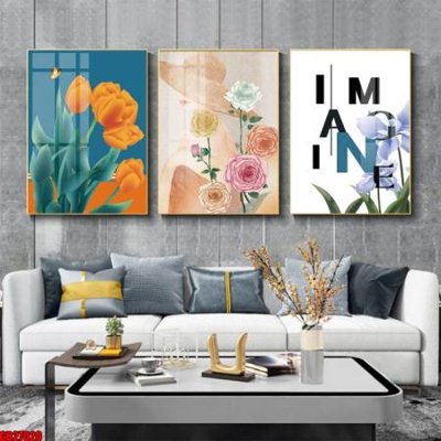 File PSD File gốc in bộ 3 tranh treo tường hiện đại GB27020 (bản gốc) đã tách nền