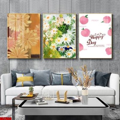 File PSD File gốc in bộ 3 tranh treo tường hiện đại GB27036 (bản gốc) dễ dàng edit
