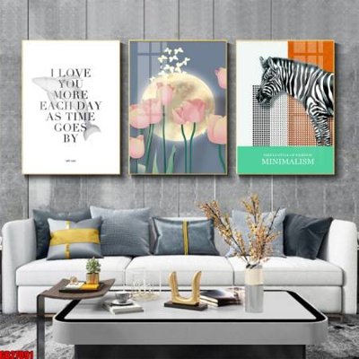File tranh File gốc in bộ 3 tranh treo tường hiện đại GB27091 (gốc) in film