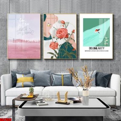 File ảnh File gốc in bộ 3 tranh treo tường hiện đại GB27092 (gốc) in standee