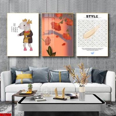 Download file ảnh gốc File gốc in bộ 3 tranh treo tường hiện đại GB27099 để in ấn