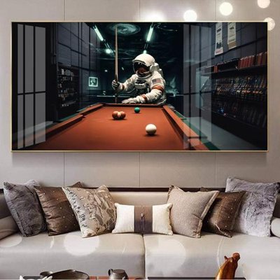 File in mica File tranh décor treo quán bida bi a BILLARD GX124 (ảnh gốc) đẹp