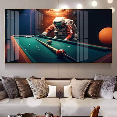 Ảnh gốc File tranh décor treo quán bida bi a BILLARD GX159 (nét căng) in mica
