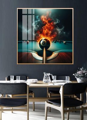 File gốc in ấn File tranh décor treo quán bida bi a BILLARD GX161 (sẵn sàng tải về)