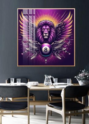 File tranh File tranh décor treo quán bida bi a BILLARD GX181 (bản gốc) in lụa dán tường