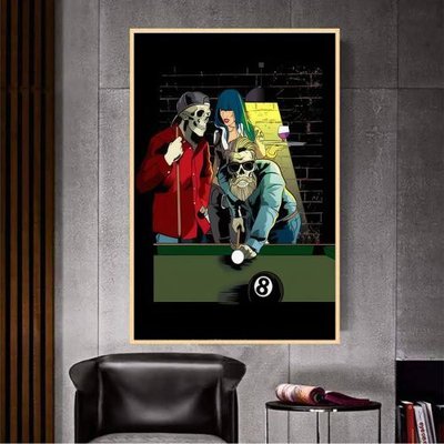 File ảnh File tranh décor treo quán bida bi a BILLARD GX185 (gốc) in Hiflex