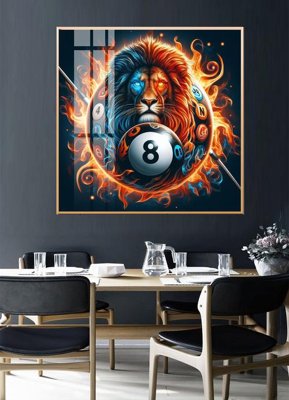 File tranh in tráng gương File tranh décor treo quán bida bi a BILLARD GX198 (siêu nét)