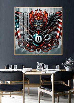 Chi tiết file gốc File tranh décor treo quán bida bi a BILLARD GX240 (cho in tráng gương)