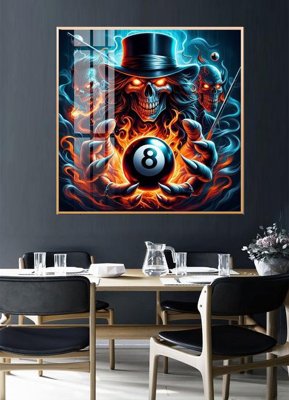 File ảnh File tranh décor treo quán bida bi a BILLARD GX262 (gốc) in decal dán tường