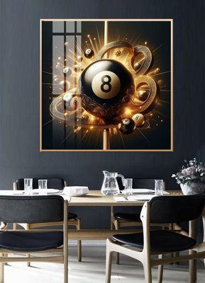 Hình ảnh gốc File tranh décor treo quán bida bi a BILLARD GX281 (để in khổ lớn)