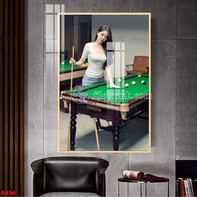 Tải file File tranh gái xinh đánh bida bi-a BILLARD GX56 (gốc) làm file quảng cáo