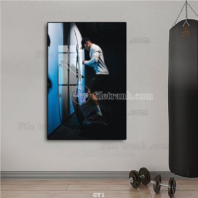 File PSD File tranh treo phòng gym GYM1 (bản gốc) đã tách nền