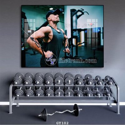 File gốc in ấn File tranh treo phòng gym GYM102 độ phân giải cao