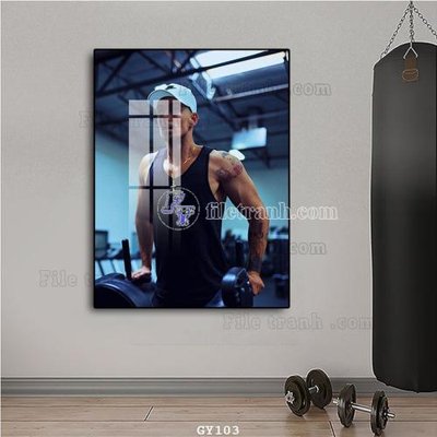 Tải file File tranh treo phòng gym GYM103 (ảnh gốc) in gạch men